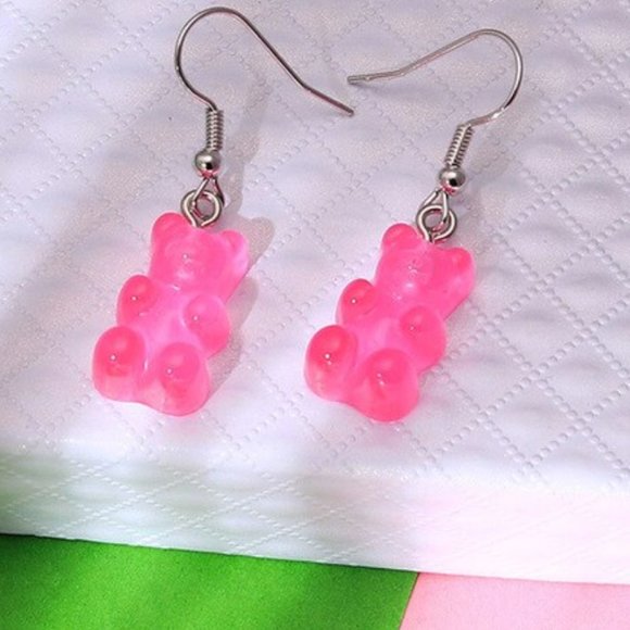 Jewelry - NWT New Gummy Bear Candy Bears 1.5" Drop Earrings